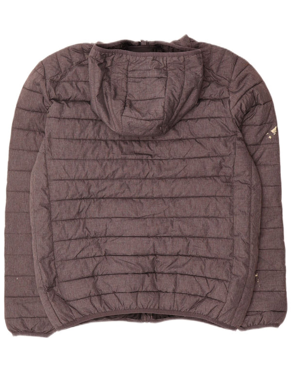 Ellesse Herren-Jacke mit Kapuze, gepolstert, UK 42, XL, Grau, Polyamid