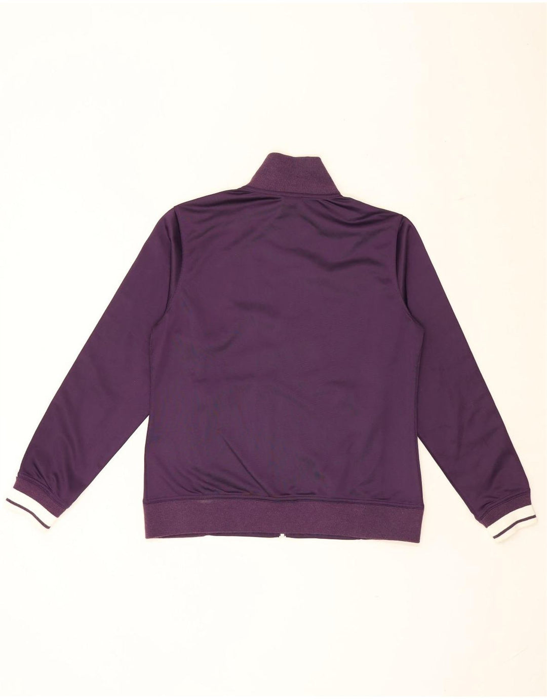 Asics Damen-Trainingsanzug-Top-Jacke UK 14 Large Lila Colourblock Polyester