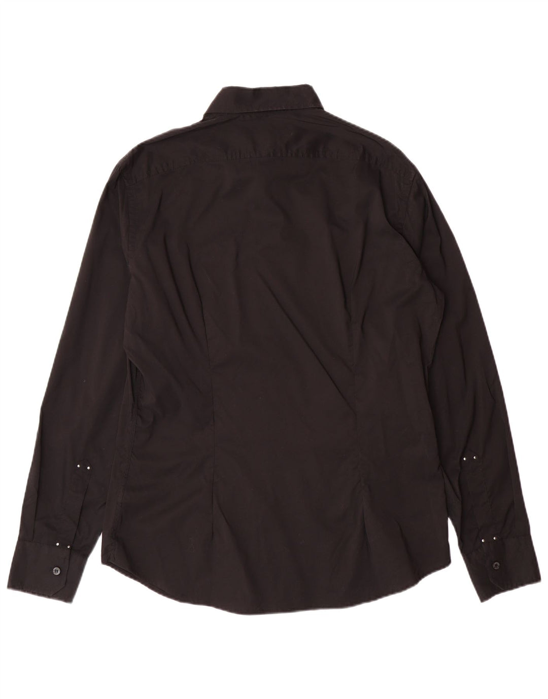 TRUSSARDI JEANS Herrenhemd Große schwarze Baumwolle