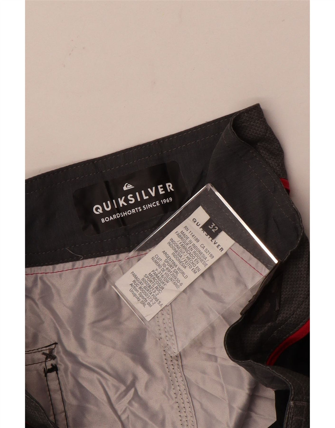 Quiksilver Herren-Badeshorts, Mittelschwarzes, geblümtes Polyester