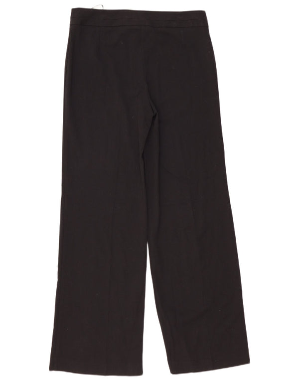 Marks & Spencer Damen-Freizeithose mit hoher Taille, UK 12, M, W34, L33, Schwarz