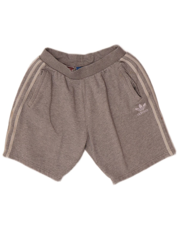 Adidas Sportshorts für Jungen, 13–14 Jahre, grau, Baumwolle, Sport