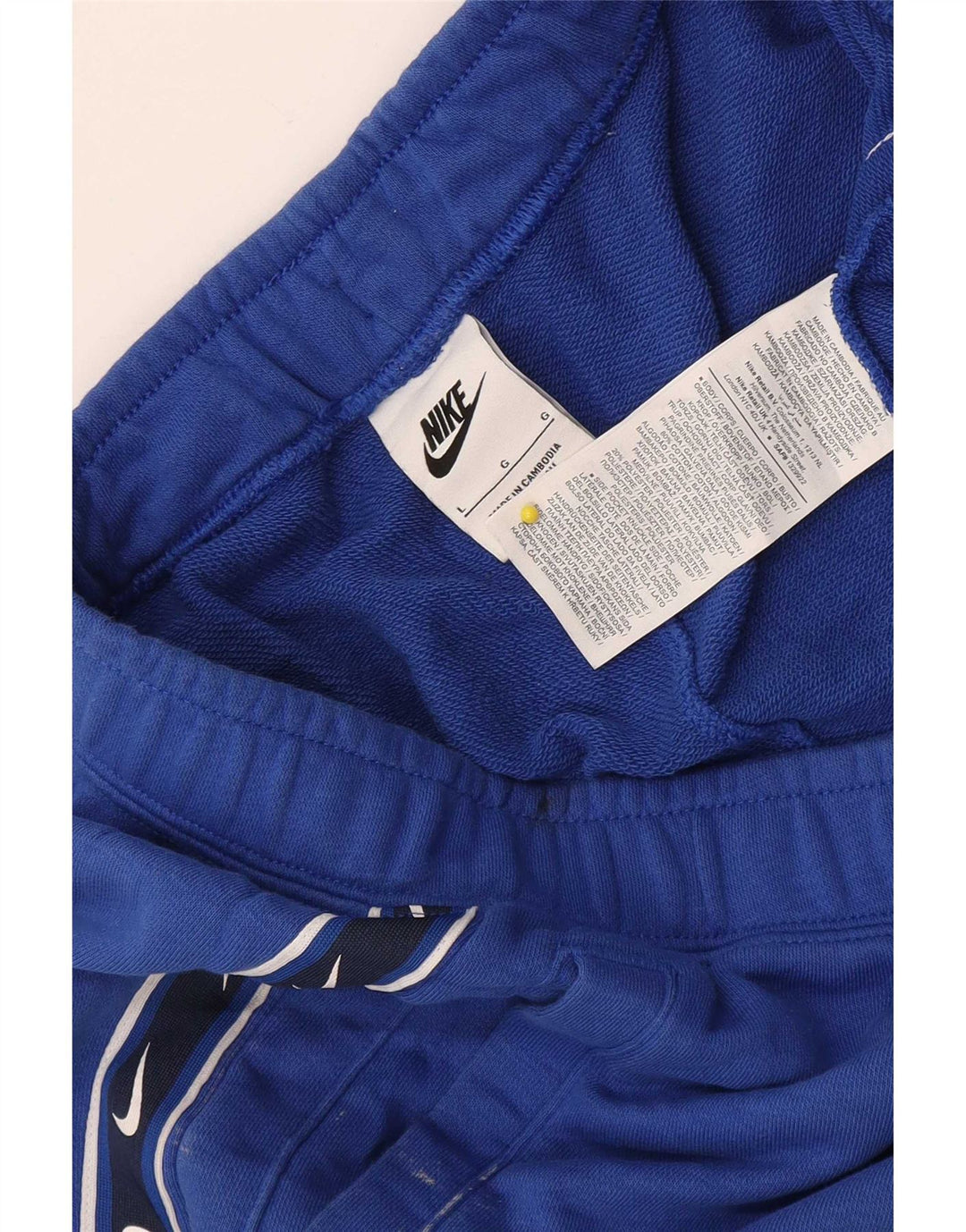 Nike Herren-Sportshorts mit Grafik, groß, aus blauer Colourblock-Baumwolle