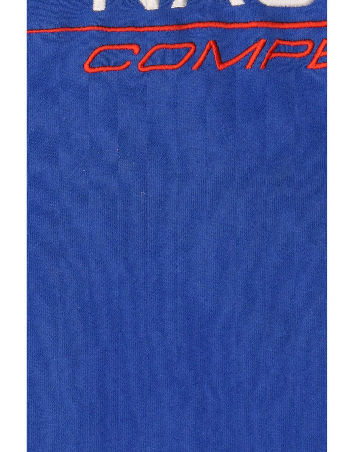 Nautica Herren-Sweatshirt mit Grafik, groß, aus blauer Baumwolle