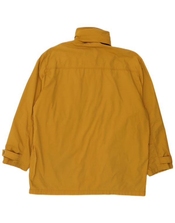 Green Leaves Herren-Utility-Jacke mit Kapuze, UK 42, XL, Gelb