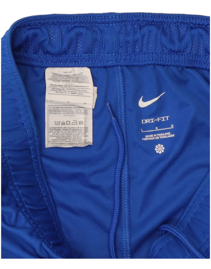 Nike Herren Dri Fit Sportshorts, Größe L, Blau, Polyester
