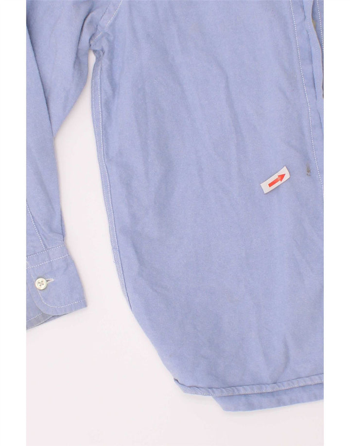 Gap Jungen-Hemd, 6–7 Jahre, Größe S, blaue Baumwolle