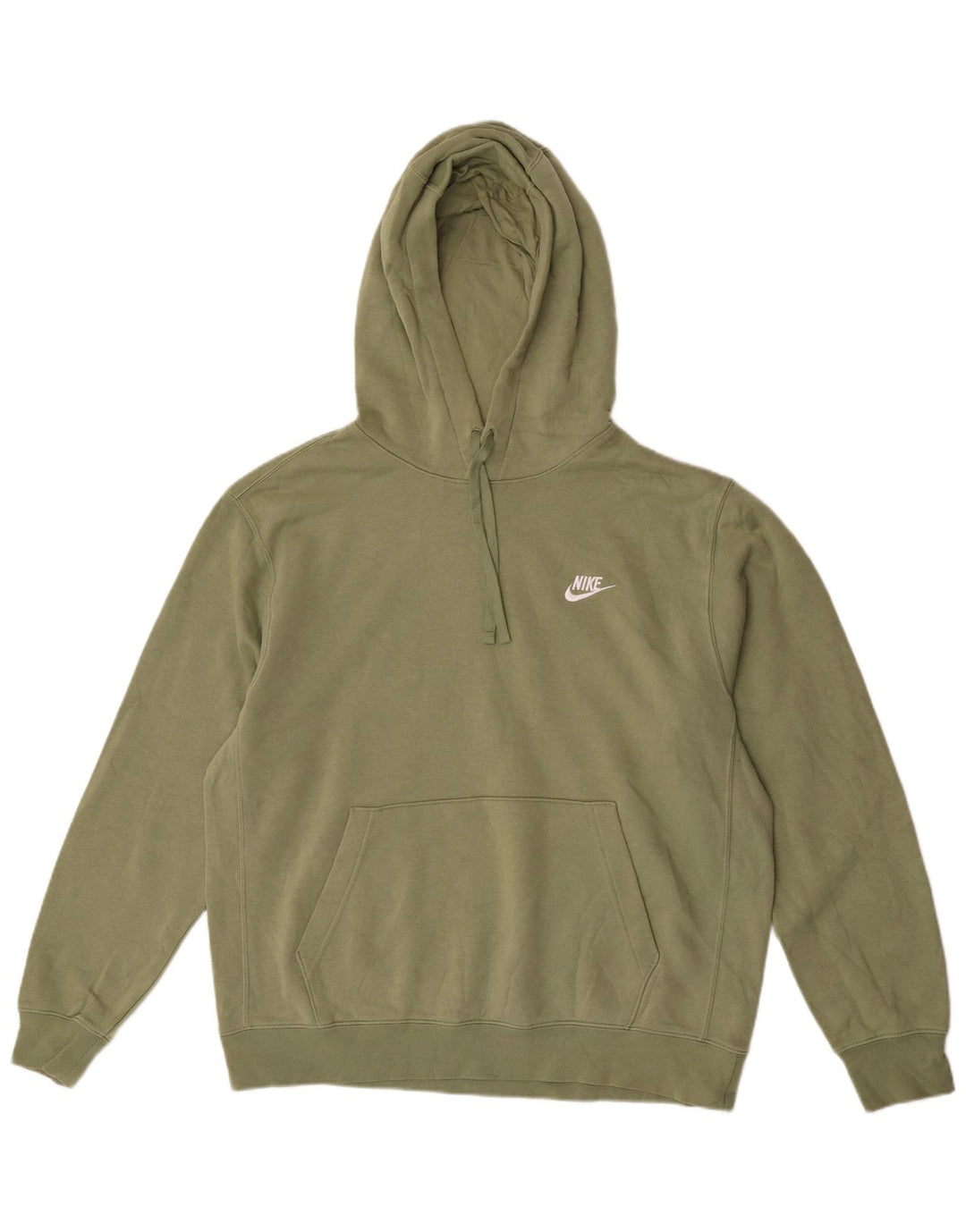 Nike Herren Kapuzenpullover, groß, grüne Baumwolle