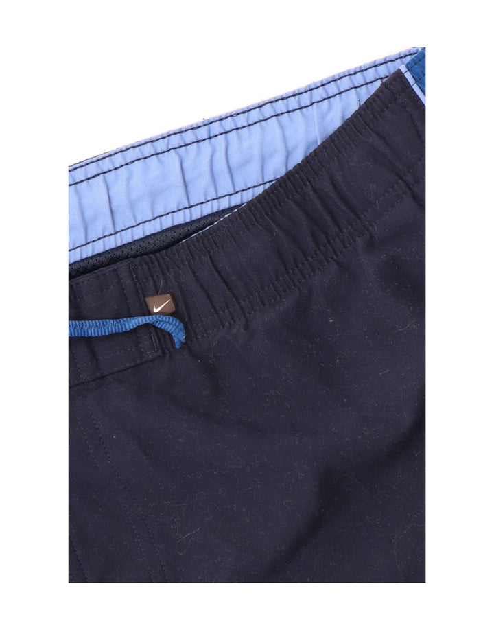 NIKE Mens Swimming Shorts XL  Navy Blue Floral Vintage Nike and Second-Hand Nike from Messina Hembry 