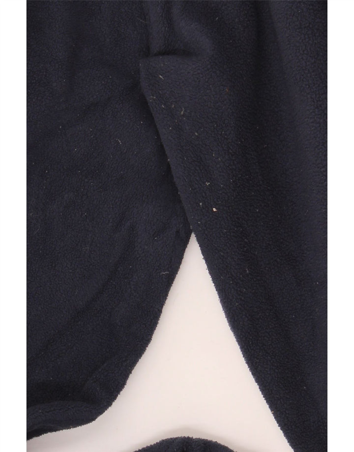 Mountain Warehouse Herren-Fleecepullover mit Reißverschluss am Kragen, groß, marineblaues Polyester