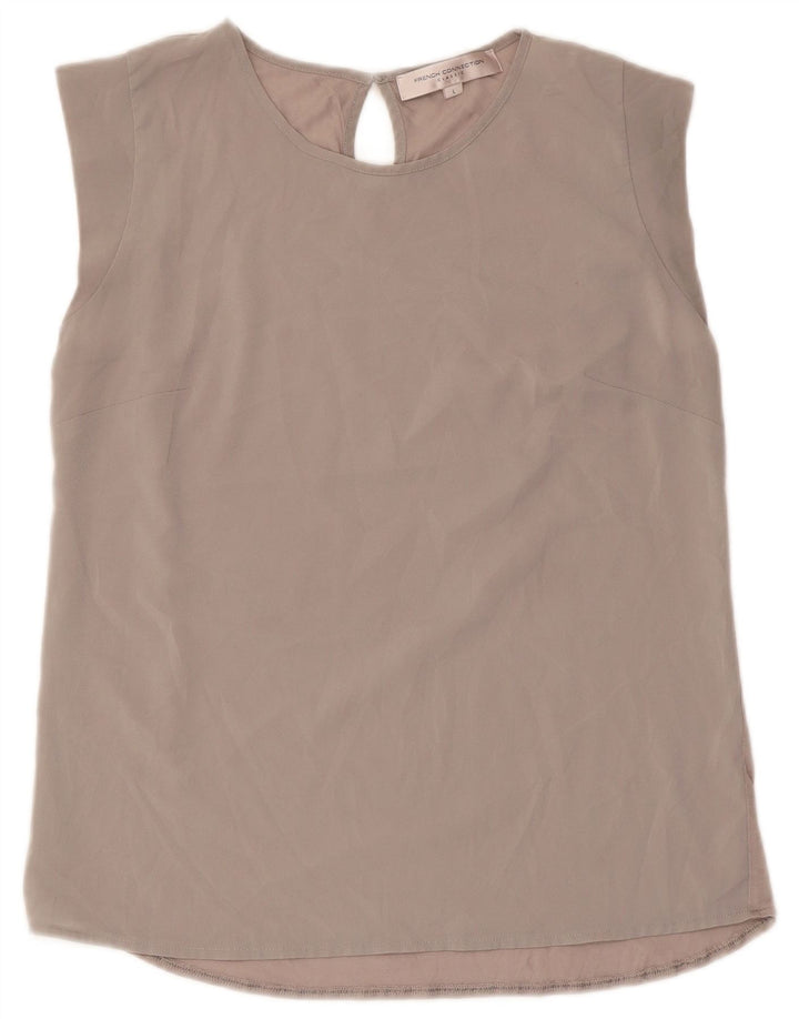 French Connection Damen-Bluse, ärmellos, Größe 44, Grau