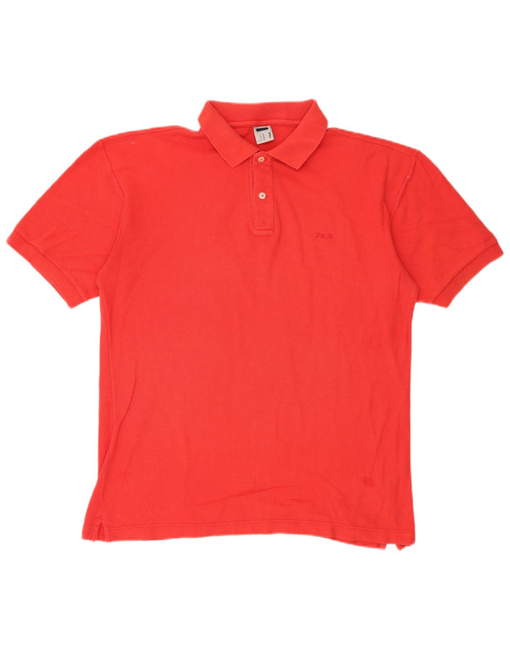 FILA Herren Poloshirt IT 52 Large Rot