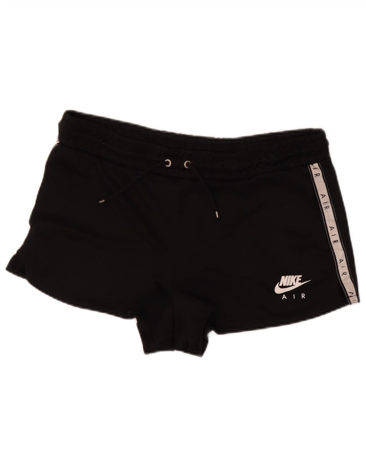 Nike Damen Graphic Sport Shorts UK 14 Mittelschwarzes Colourblock-Polyester