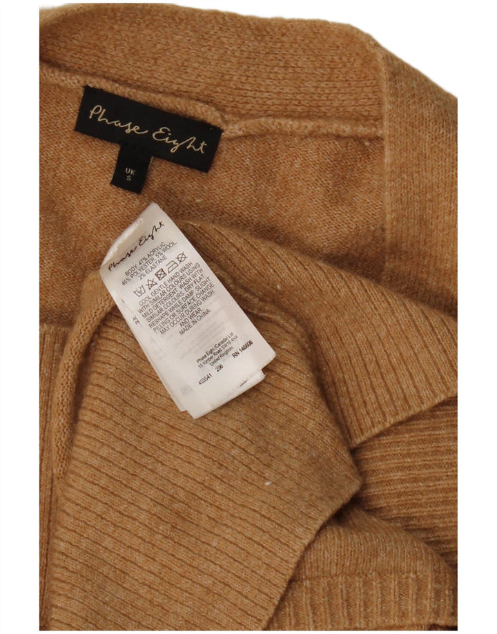 PHASE EIGHT Damen-Strickjacke in Übergröße, Gr. 10, Größe S, Beige, Acryl