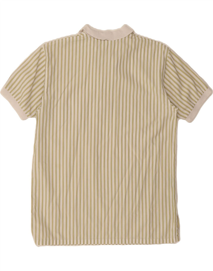 BOGNER Mens Polo Shirt UK 38 Medium Green Striped Vintage Bogner and Second-Hand Bogner from Messina Hembry 
