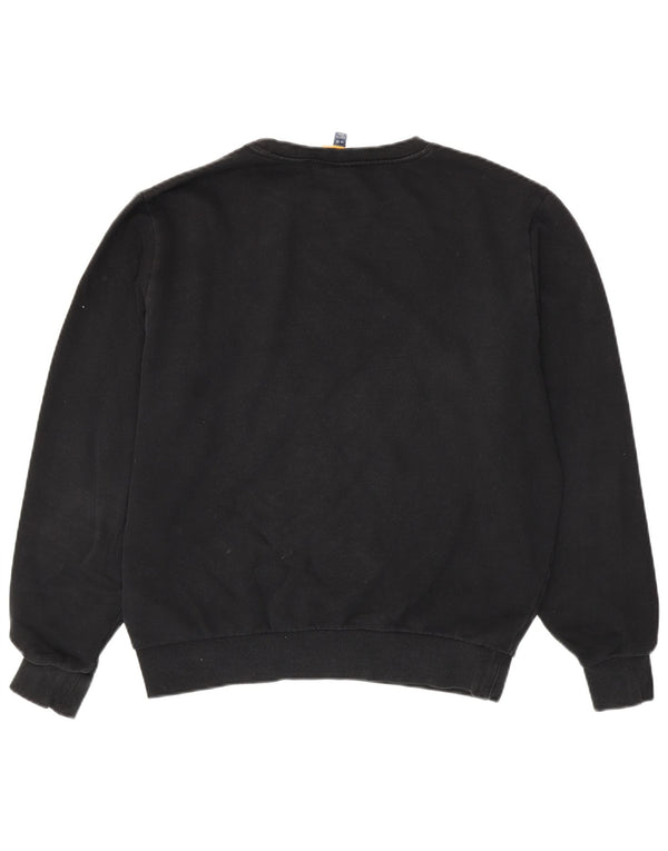 Ellesse Womens Oversized Sweatshirt Jumper UK 14 Large Black Cotton