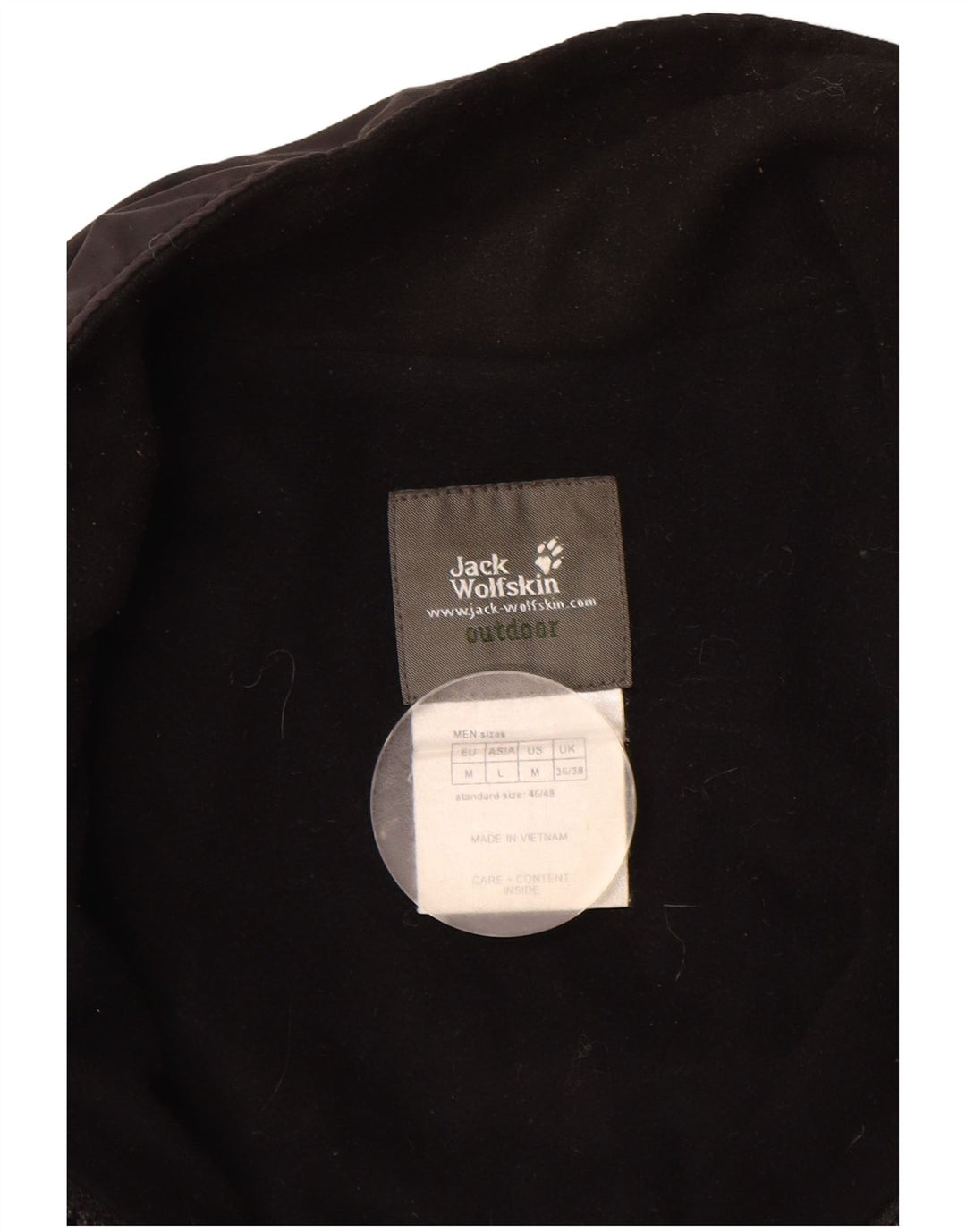 Jack Wolfskin Herren Windjacke UK 36/38 Mittelschwarzes Polyester