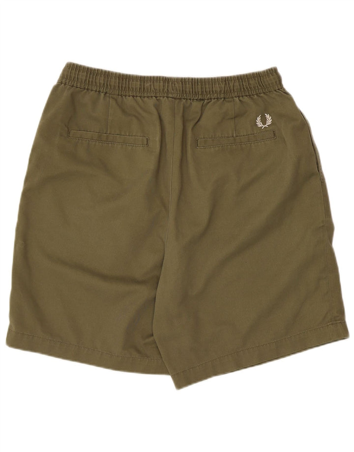 Fred Perry Herren-Sportshorts, groß, grünes Polyester