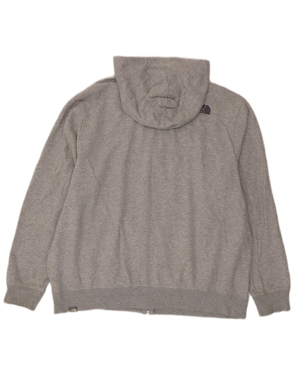 The North Face Herren-Kapuzenpullover mit Reißverschluss, 2XL, graue Baumwolle