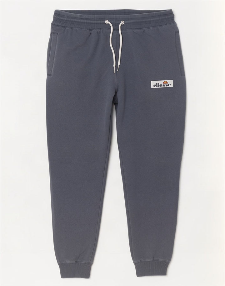 Ellesse Herren-Trainingshose, Jogginghose, XL, graue Baumwolle