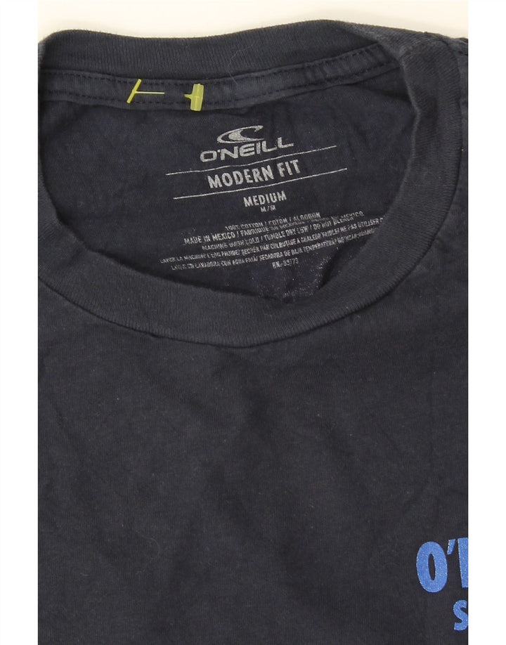 O'NEILL Herren Modern Fit Grafik-T-Shirt-Oberteil aus mittelblauer Baumwolle