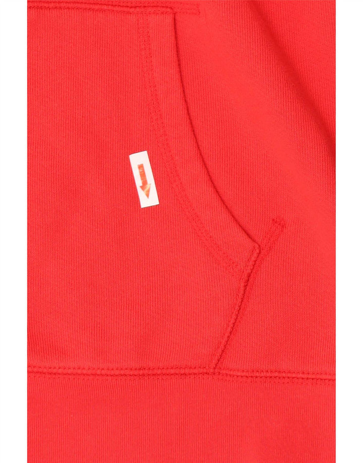Levi's Herren-Kapuzenpullover mit Reißverschluss, groß, rot, Colourblock-Baumwolle