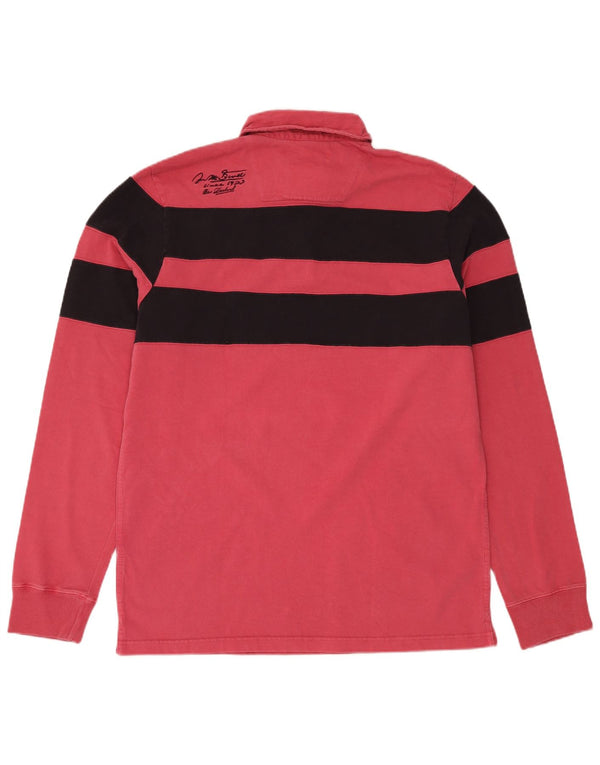 New Zealand Auckland Herren Rugby-Poloshirt mit Grafik, 2XL, rot gestreift