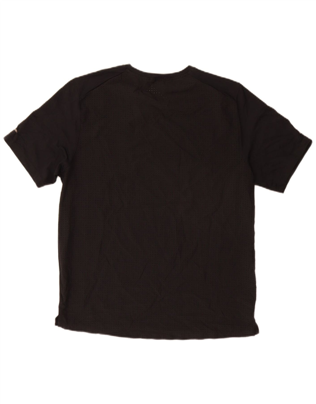 NIKE Herren Dri Fit Graphic T-Shirt Top Mittelschwarzes Polyester