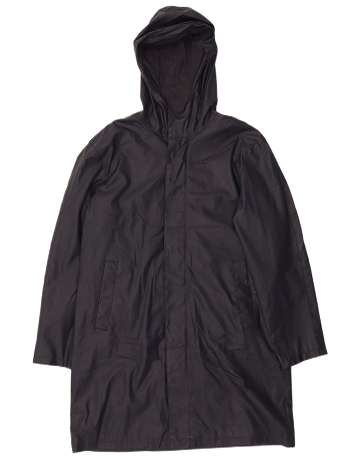 ZARA Herren-Windbreaker-Mantel mit Kapuze, Gr. 40, groß, marineblau, Polyester