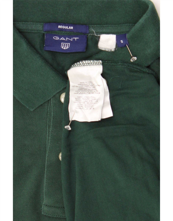 Gant Herren-Poloshirt mit normaler Passform, klein, grüne Baumwolle
