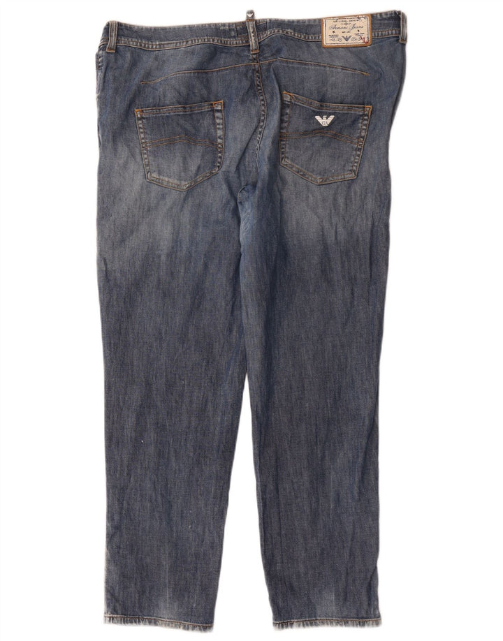 Armani Damen Slim Jeans W32 L27 Blaue Baumwolle