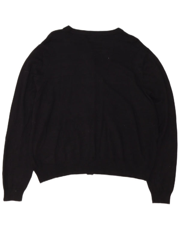 Marks & Spencer Damen-Cardigan-Pullover UK 22 3XL Schwarze Viskose