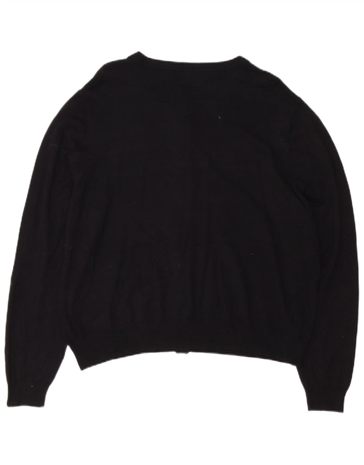 Marks & Spencer Damen-Cardigan-Pullover UK 22 3XL Schwarze Viskose