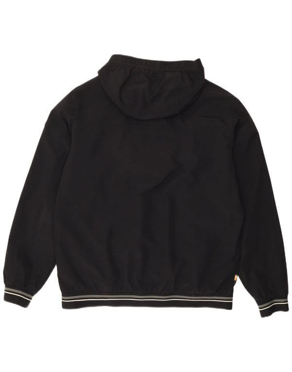 Timberland Herren-Bomberjacke mit Kapuze, UK 42 XL, schwarzes Nylon