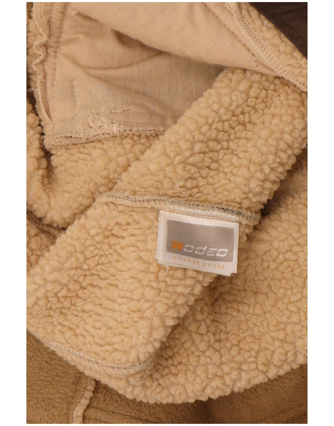 RODEO Damen Fleecejacke UK 10 Small Beige Polyester