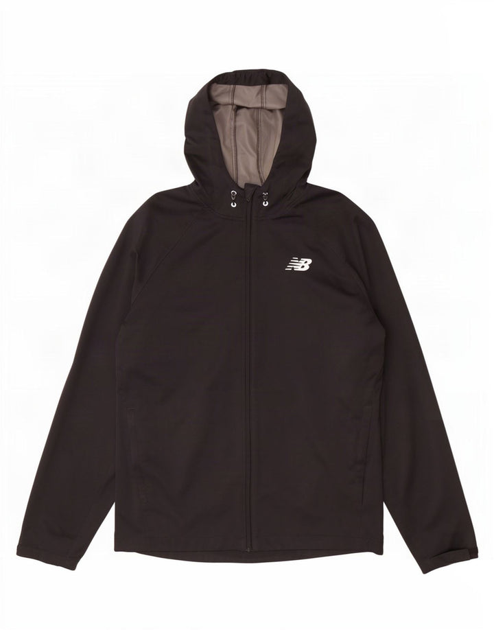 New Balance Herren-Regenjacke mit Kapuze, UK 38, mittelschwarz