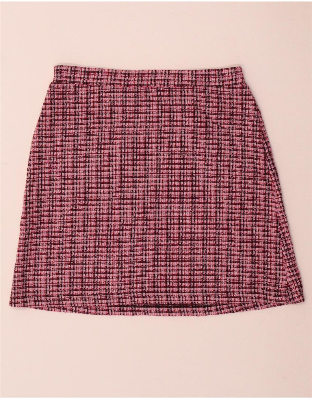 ZARA Damen Trafaluc Minirock Small W26 Rosa kariert