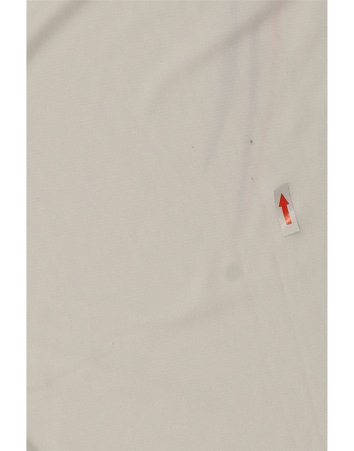 Lotto Herren-Poloshirt mit Grafik, groß, weißes Farbblock-Polyester