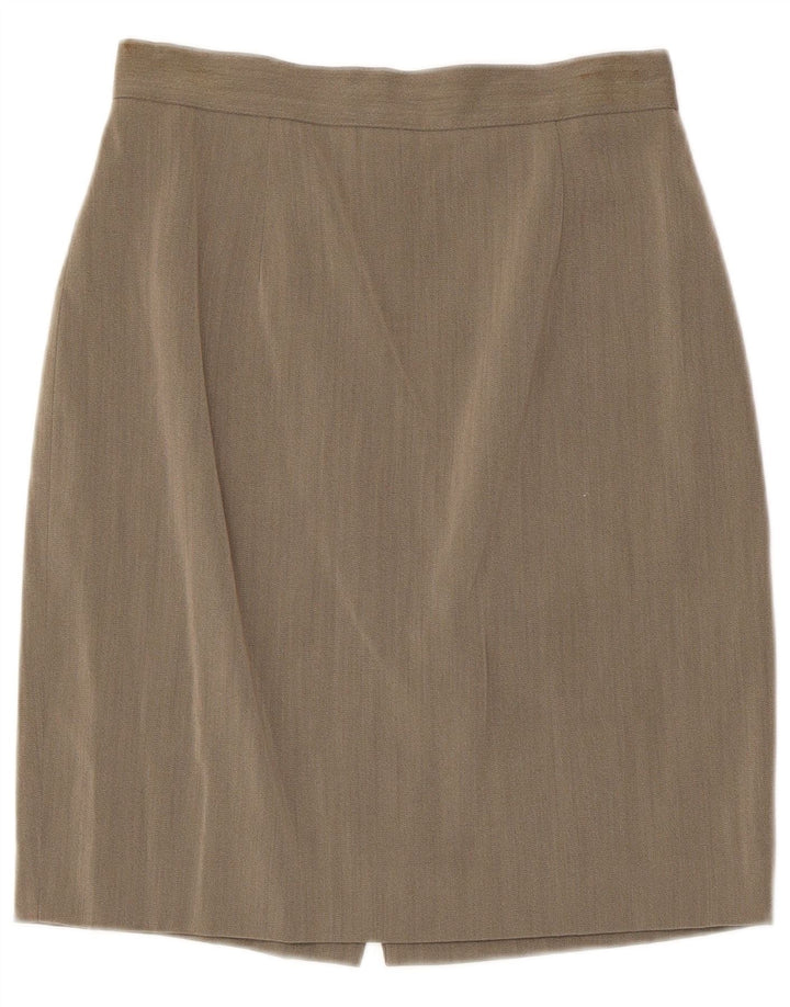 HENRY COTTON Damen Bleistiftrock IT 44 Medium W28 Graue Wolle