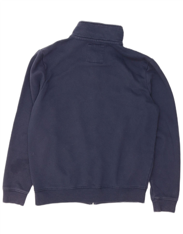 Crew Clothing Herren-Trainingsanzug-Oberteil aus mittelblauer Baumwolle