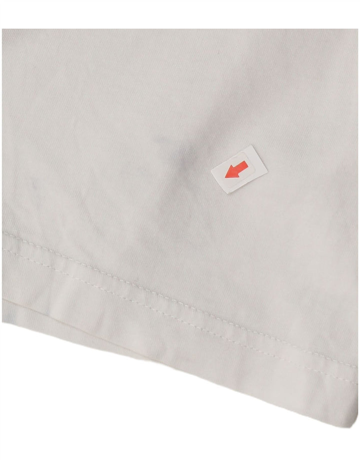Puma Herren Grafik-T-Shirt-Oberteil aus mittelweißer Baumwolle