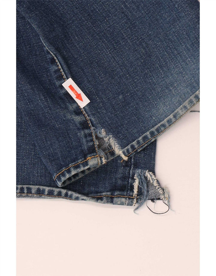 Diesel Herren Straight Jeans W32 L30 Blaue Baumwolle