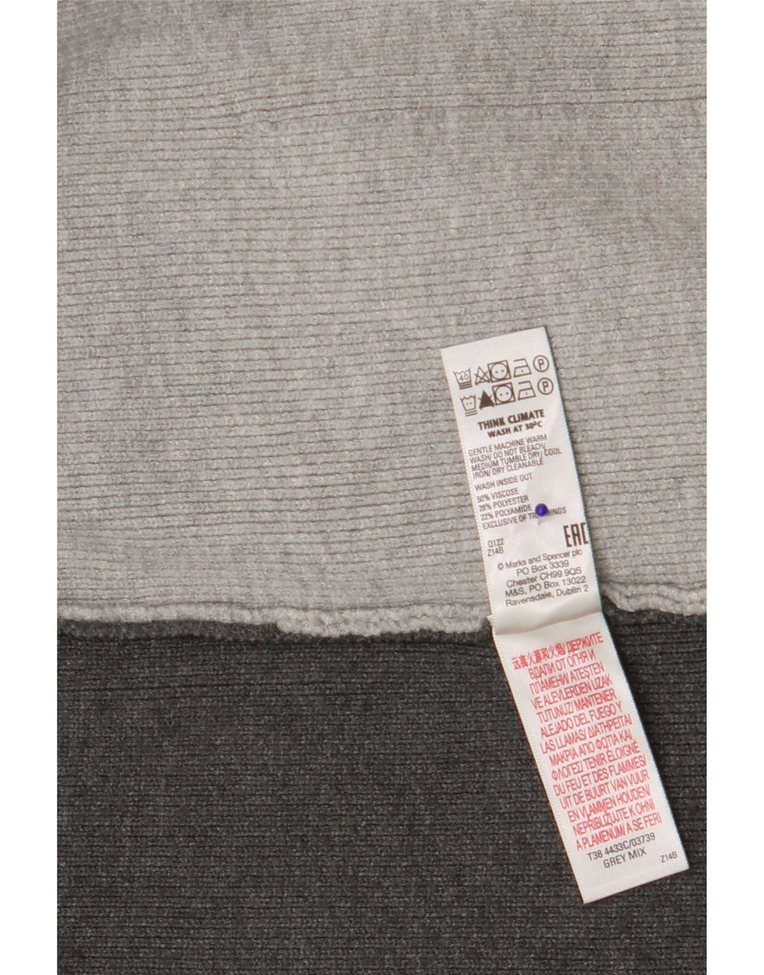 Marks & Spencer Damen Longline-Cardigan-Pullover UK 10 Small Grau