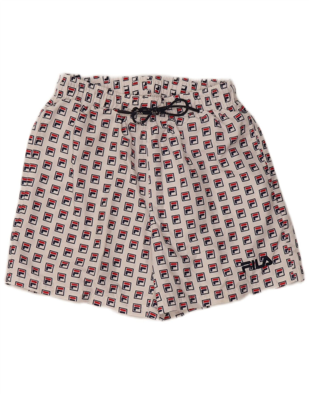 FILA Herren Grafik Badehose XS Weiß Polyester