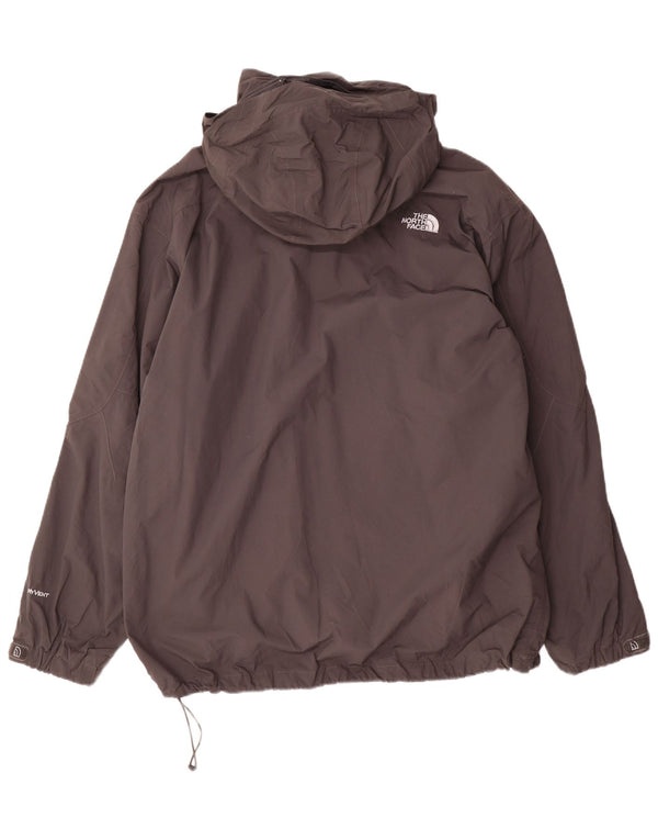 The North Face Herren-Regenjacke mit Kapuze, UK 42 XL, graues Nylon