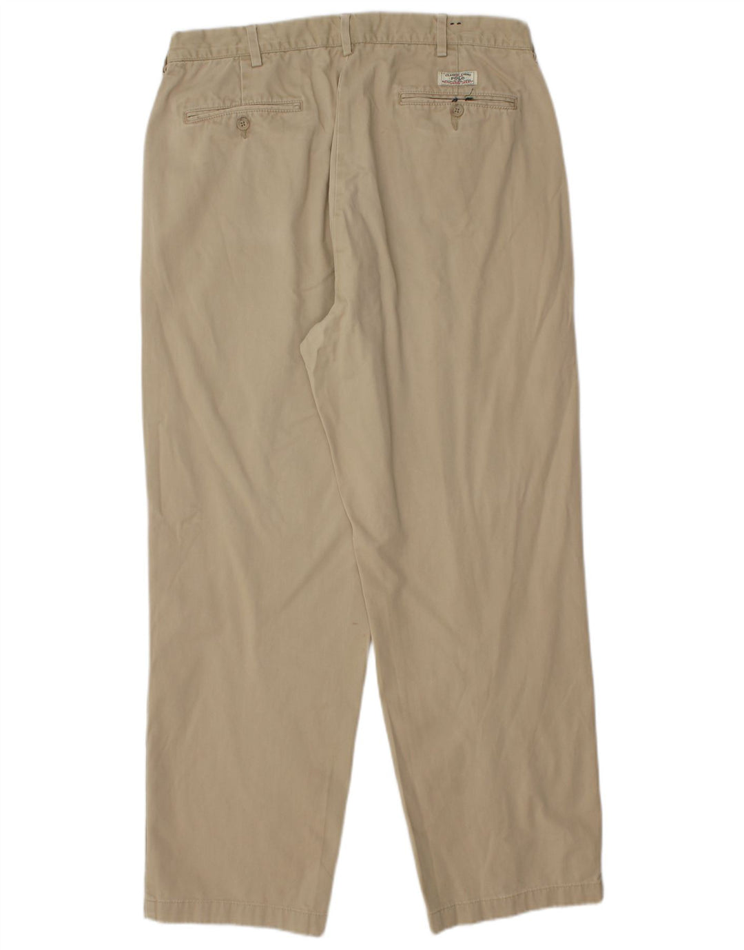 POLO RALPH LAUREN Herren gerade Chinohose W35 L30 Beige Baumwolle