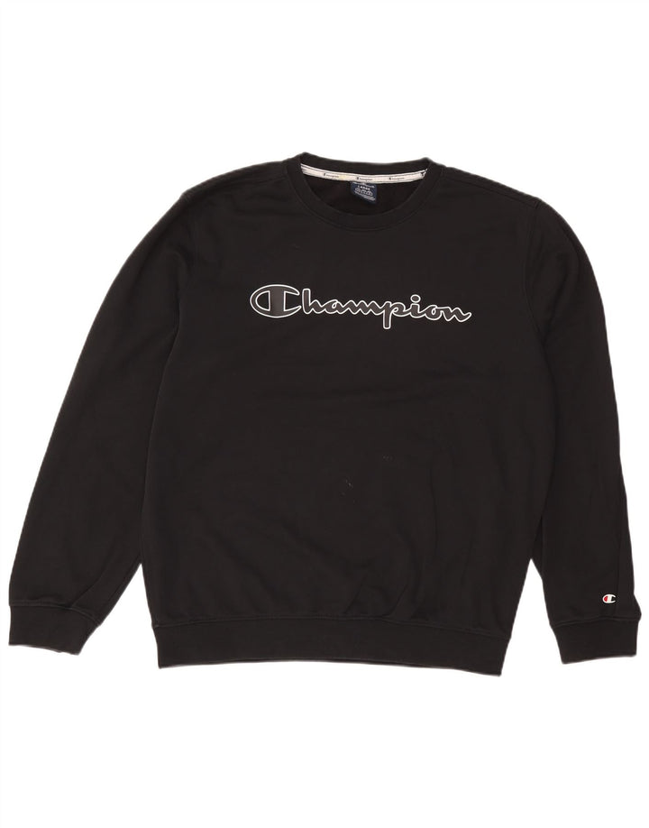 Champion Herren-Sweatshirt mit Grafik, Größe L, Schwarz