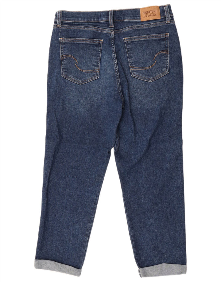 Levi's Damen Boyfriend-Cropped-Jeans US 6 Medium W28 L24 Blaue Baumwolle