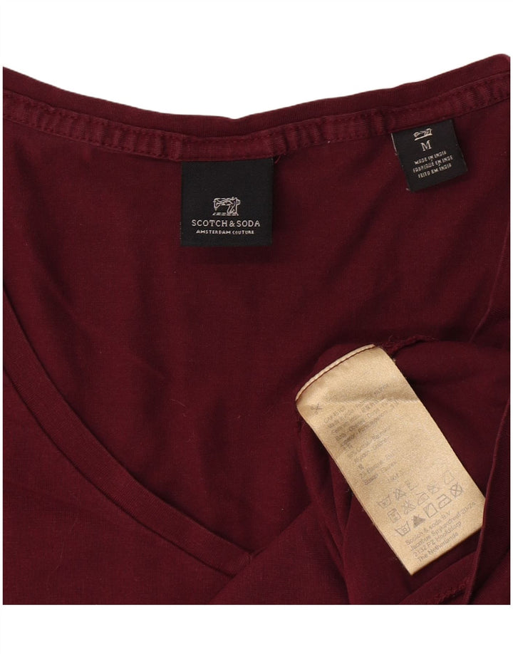 Scotch & Soda Herren-T-Shirt-Oberteil aus mittelbrauner Baumwolle