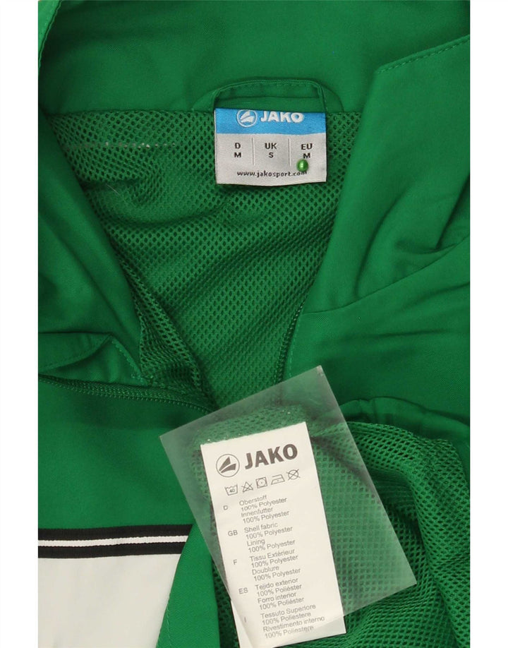 Jako Herren-Trainingsanzug-Oberteil, Jacke, klein, grünes Farbblock-Polyester